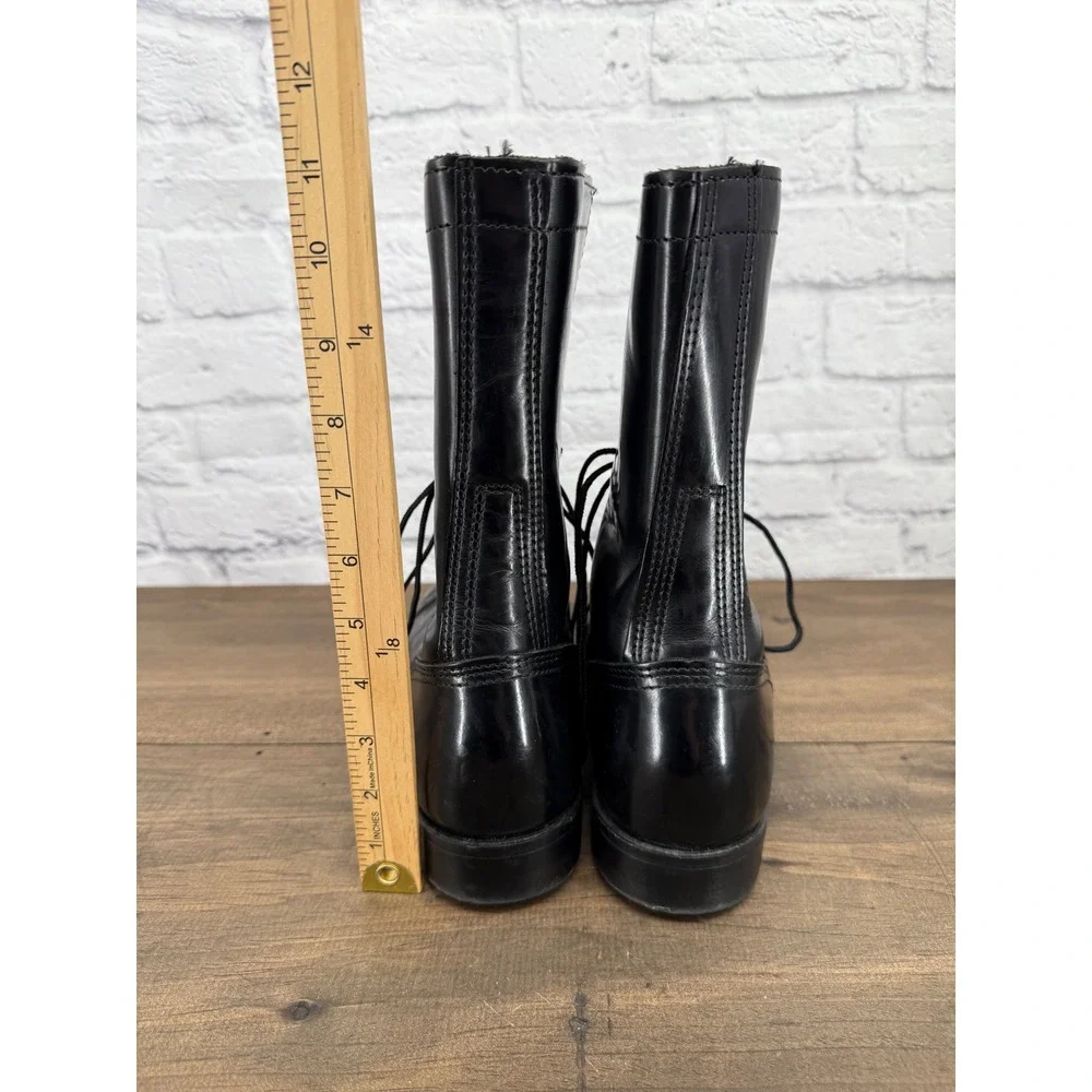Corcoran Mens Black Leather Jump Boots Military Combat Cap Toe Made in USA 11.5D